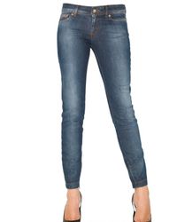 Dolce & Gabbana | Blue Stretch Denim Pretty Skinny Jeans | Lyst
