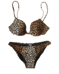 Dolce & Gabbana | Multicolor Leopard Print Bikini | Lyst