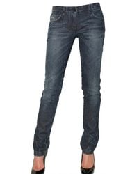 Dolce & Gabbana | Blue Stretch Denim Giselle Jeans | Lyst