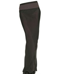 Rick Owens | Gray Long Silk Chiffon Dress/ Skirt | Lyst