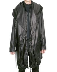 Ann Demeulemeester | Black Nylon Parka Rain Coat for Men | Lyst