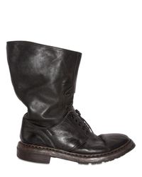 Burberry Prorsum | Black Military Wide Boots for Men | Lyst