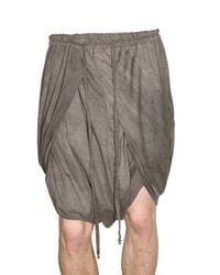 Damir Doma | Natural Cotton Voile Wrap Shorts for Men | Lyst