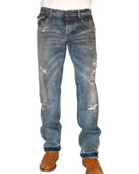 Dolce & Gabbana | Blue 22 Cm Hem Leader Stud Denim Jeans for Men | Lyst