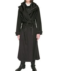 Dior Homme | Black Hooded Cashmere Toile Coat for Men | Lyst