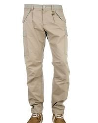 Dolce & Gabbana | Natural Cargo with Logo Trousers for Men | Lyst