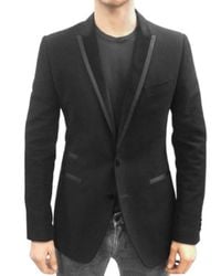 Dolce & Gabbana | Black Moleskine Tuxedo Jacket for Men | Lyst