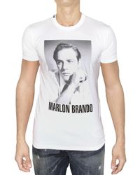 Dolce & Gabbana | White Marlon Brando Jersey T-shirt for Men | Lyst