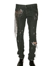 DSquared² | Black Chain Super Slim Denim Jeans for Men | Lyst