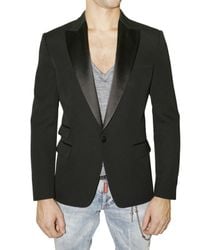 DSquared² | Black One-button Tuxedo Blazer for Men | Lyst