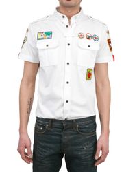 DSquared² | White Heavy Cotton Twill Shirt for Men | Lyst