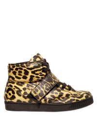 Givenchy | Multicolor Leopard Print High Top Calfskin Sneakers for Men | Lyst