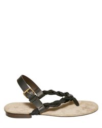 Lanvin | Black Grosgrain Flat Sandals for Men | Lyst