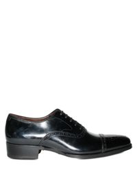 Max Verre | Black Brushed Calfskin Perforated Oxford Lace- for Men | Lyst