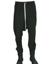 Rick Owens | Black Silk Blend Nylon Low Crotch Trousers for Men | Lyst