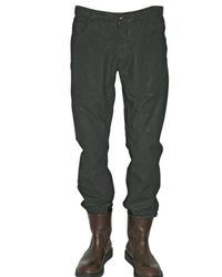 Rick Owens | Gray 17cm Waxed Poplin Jeans for Men | Lyst