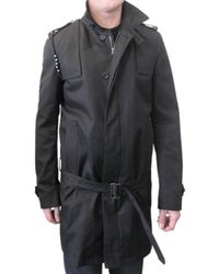 Simon Spurr | Black Egyptian Cotton Twill Trench Coat for Men | Lyst