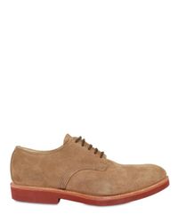 Walk-Over | Natural Suede Derby Lace-up Shoes for Men | Lyst