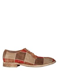 Officine Creative | Multicolor Patchwork Suede Lace-up Shoes for Men | Lyst