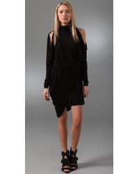 Alexander Wang | Black Cinched Blouson Dress | Lyst