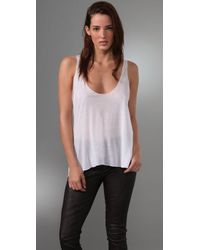 Enza Costa | White Loose Tank | Lyst
