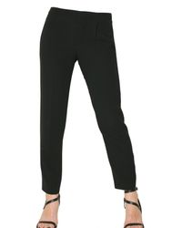 Chloé | Black Invers Satin Trousers | Lyst