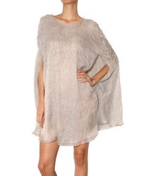 ROKSANDA | White Embroidered Silk Organza Cape Dress | Lyst