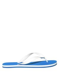 Y-3 | Blue Y3 Rubber Flip Flop Sandals for Men | Lyst