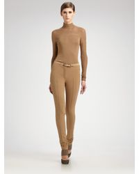 Akris | Natural Stitched Front Skinny Pants | Lyst