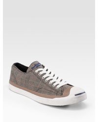 Converse | Brown Jack Purcell Glen Plaid Oxfords for Men | Lyst