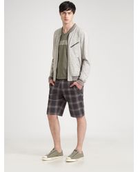 Converse | Green Chuckin Plaid Shorts for Men | Lyst