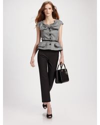 Dior | Gray Bow Front Jacket | Lyst