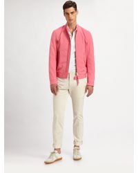 DSquared² | Pink Cotton Bomber Jacket for Men | Lyst