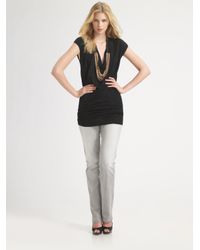 Elie Tahari | Black Silk/cashmere Sweater | Lyst
