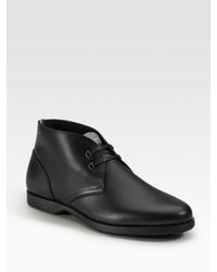 Ferragamo | Black World Metro 2 Chukka Boots for Men | Lyst