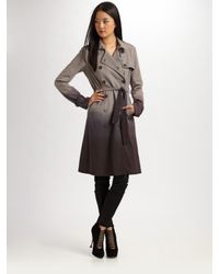 Gryphon | Gray Dip Dye Trench | Lyst