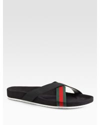 Gucci | Black Sandal for Men | Lyst