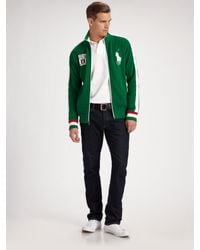 Polo Ralph Lauren | Green Big Pony Track Jacket/italy for Men | Lyst