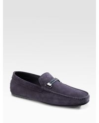 Tod's | Blue Morsetto Intreccio City Gommino Moccasins for Men | Lyst