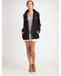 Vince | Blue Twill Utility Jacket | Lyst