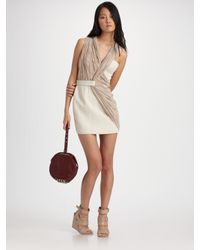 Alexander Wang | White Draped Tailored Dress | Lyst