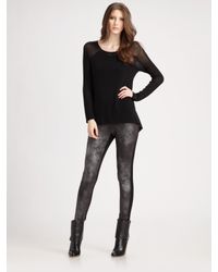 BCBGMAXAZRIA | Black Jersey Knit Sweater | Lyst