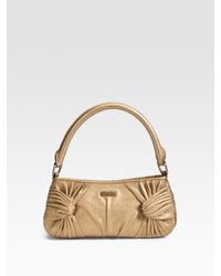 Burberry | Metallic Lambskin Mini Sling Bag | Lyst