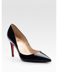 Christian Louboutin | Black Patent Leather Pumps | Lyst