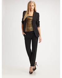 Dolce & Gabbana | Black Stretch Wool Blazer | Lyst