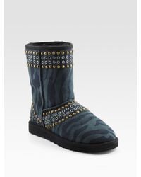 Jimmy Choo | Multicolor Ugg For Kaia Zebra Print Sheepskin Boots | Lyst