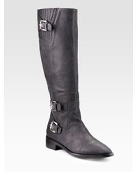MICHAEL Michael Kors | Black Tatum Riding Boots | Lyst