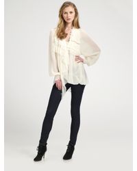 Nanette Lepore | White First Love Blouse | Lyst