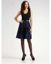 Oscar de la Renta | Blue Silk-faille Gown | Lyst