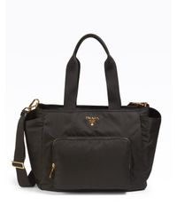 Prada | Black Nylon Baby Bag | Lyst